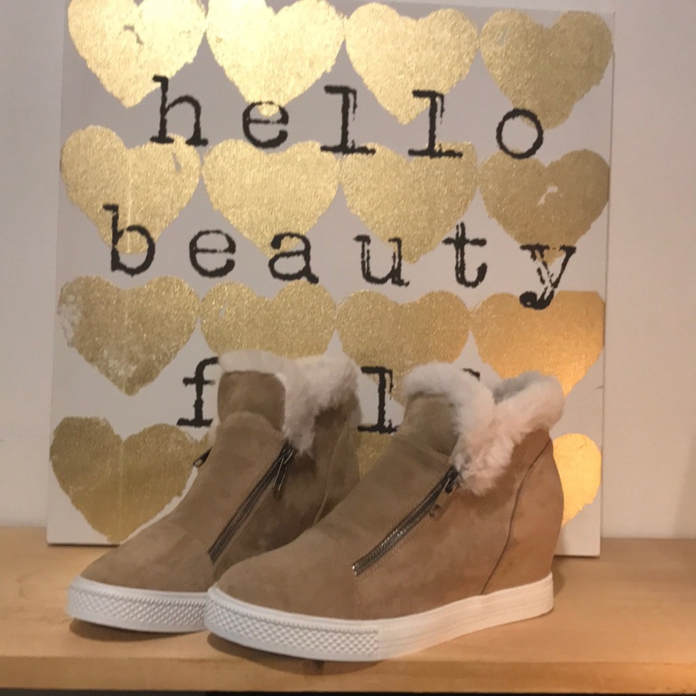 Tan booties